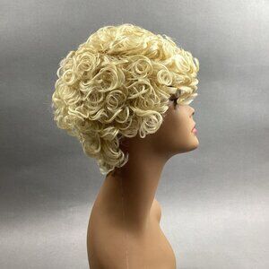 Chance Short Curly #613 Platinum Blonde Synthetic Full Wig